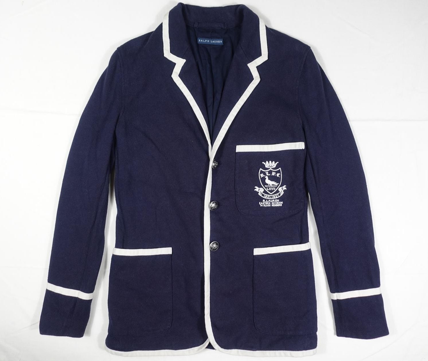 Ralph Lauren Blue Label Blazer Jacket Coat Navy Crest S
