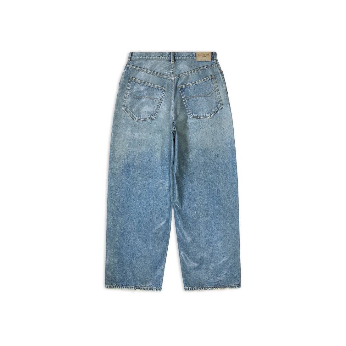Balenciaga o1mt1gz0924 555 / Large Baggy Jeans in Blue Size 24" / US 00 / IT 34 - 6 Thumbnail