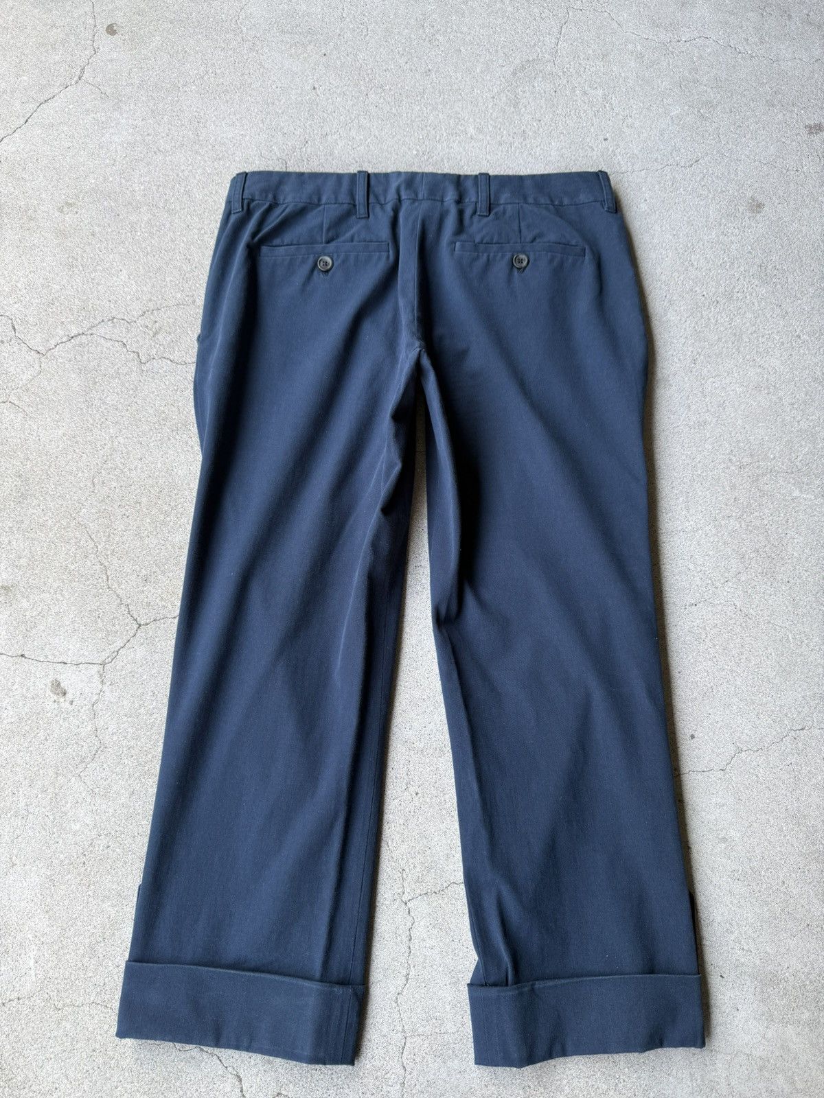 Prada 2000s PRADA Archive Dark Navy 2way Cropped Trousers Size US 28 / EU 44 - 2 Thumbnail