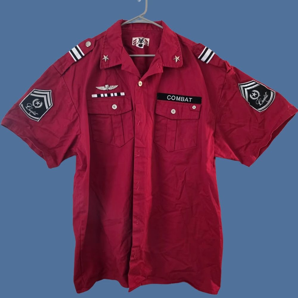 Vintage Regal Military Combat Force Shirt Men's 4XL Red Tactical Patches Badges Medals Shirt Size US XXL / EU 58 / 5 - 1 Thumbnail