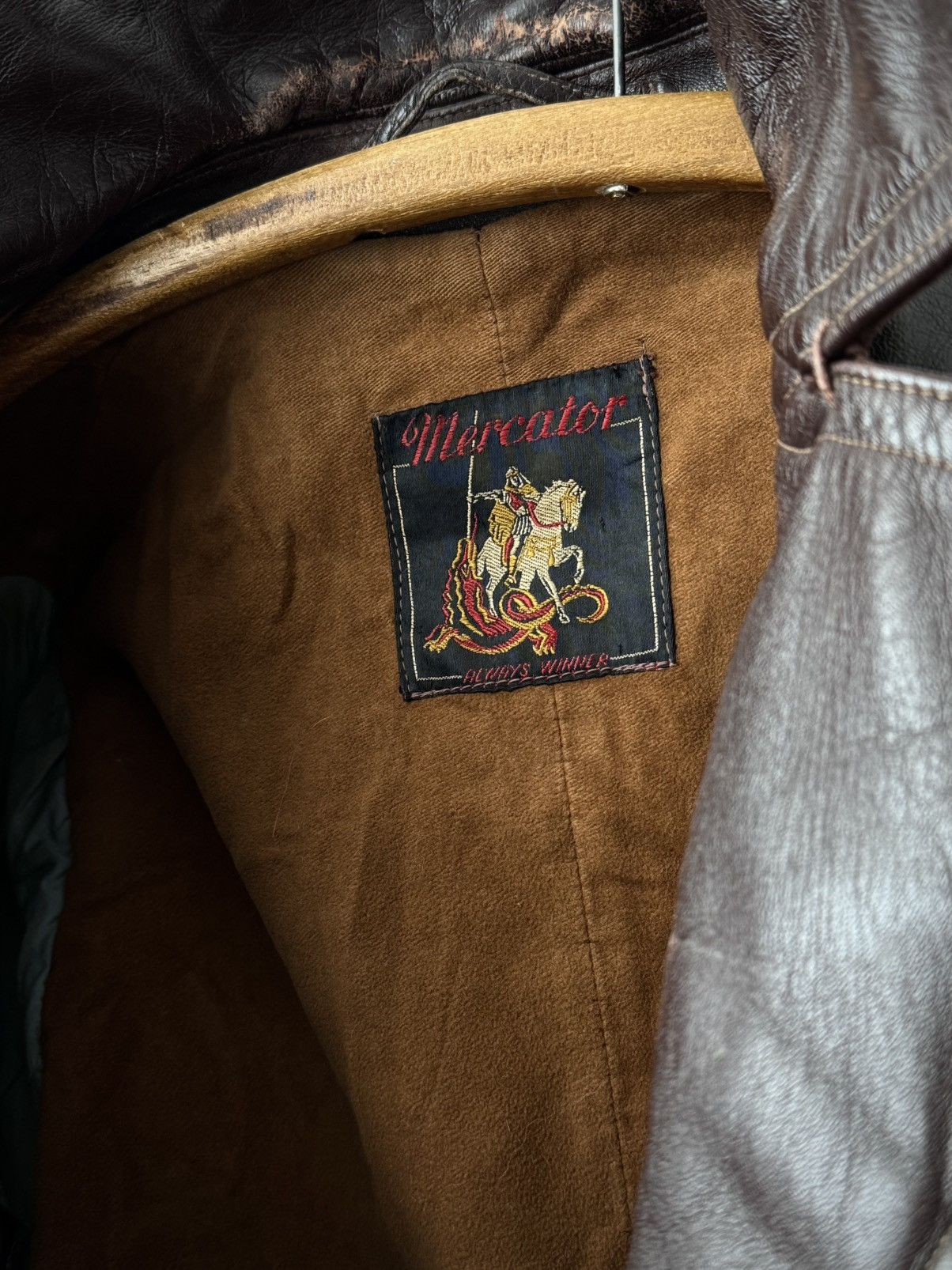 Vintage 1950s Vintage British Dispatch Rider Leather Trench Coat Size US M / EU 48-50 / 2 - 5 Thumbnail