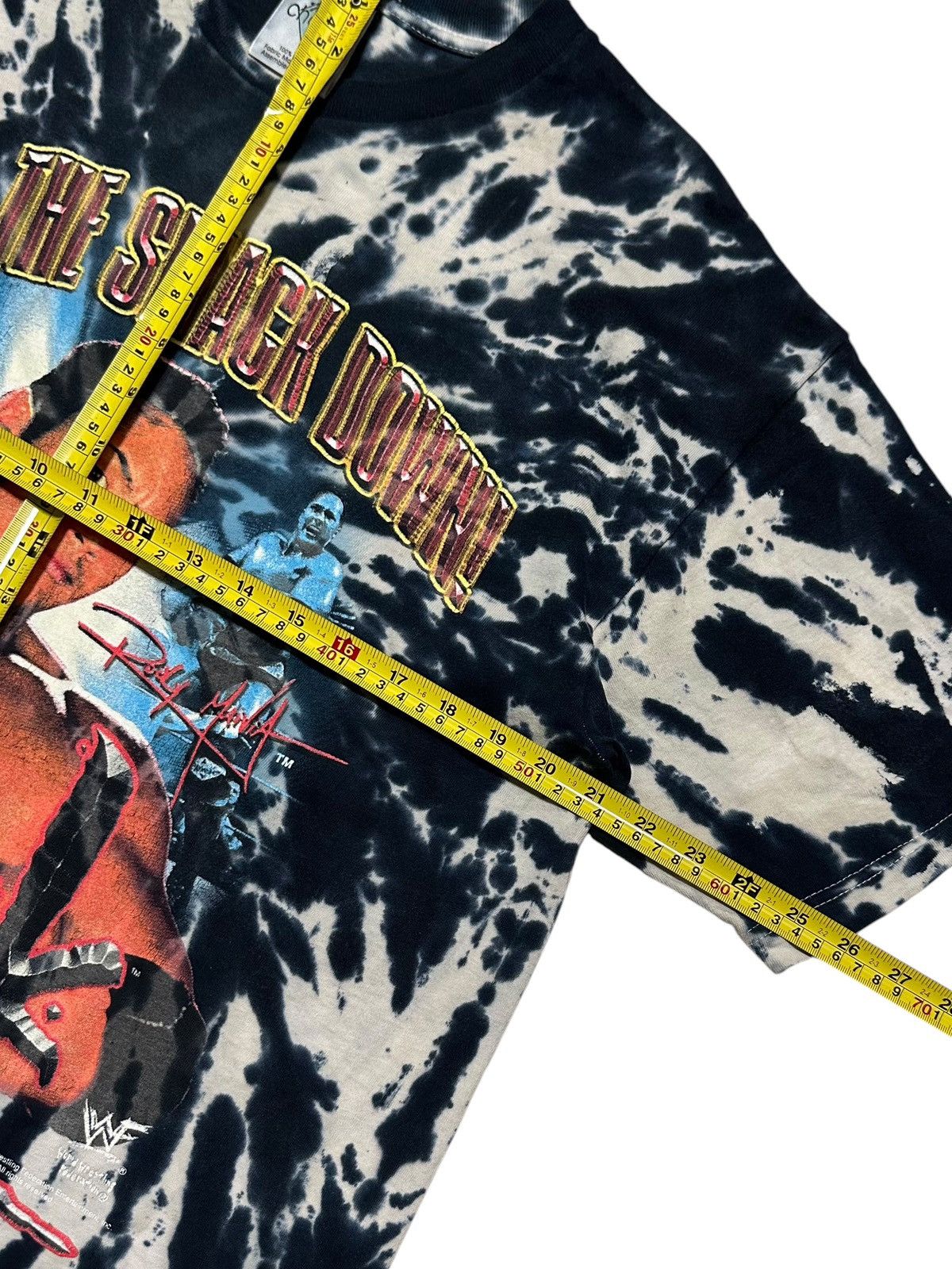 Vintage × WWF 💥HOT ITEM💥 VINTAGE 1999s WF THE ROCK TYE DYE Size US L / EU 52-54 / 3 - 13 Thumbnail