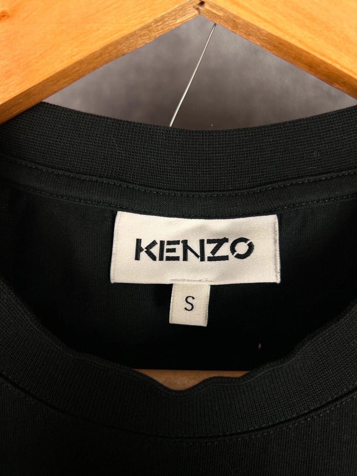 Designer × Kenzo Kenzo Paris eye t shirt big logo print spellout tee black Size US S / EU 44-46 / 1 - 4 Thumbnail