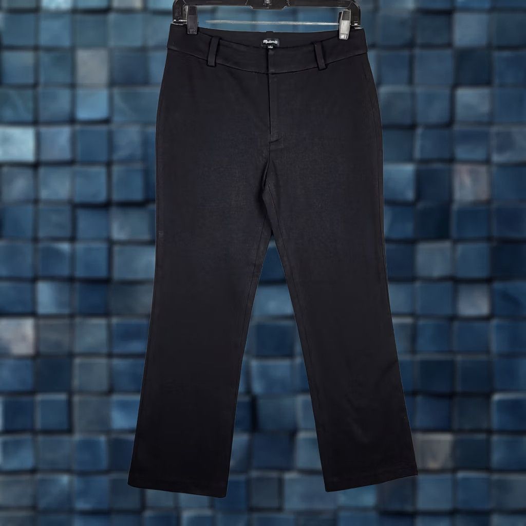 Madewell Madewell Pants Women Black Mid-rise Casual Size 4 Regular Slim? (remove extra) Size 27" / US 4 / IT 40 - 1 Thumbnail