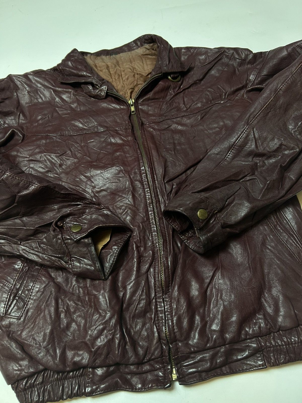 Bugatti BUGATTI LEATHER ZIPPER JACKET Size US L / EU 52-54 / 3 - 2 Thumbnail