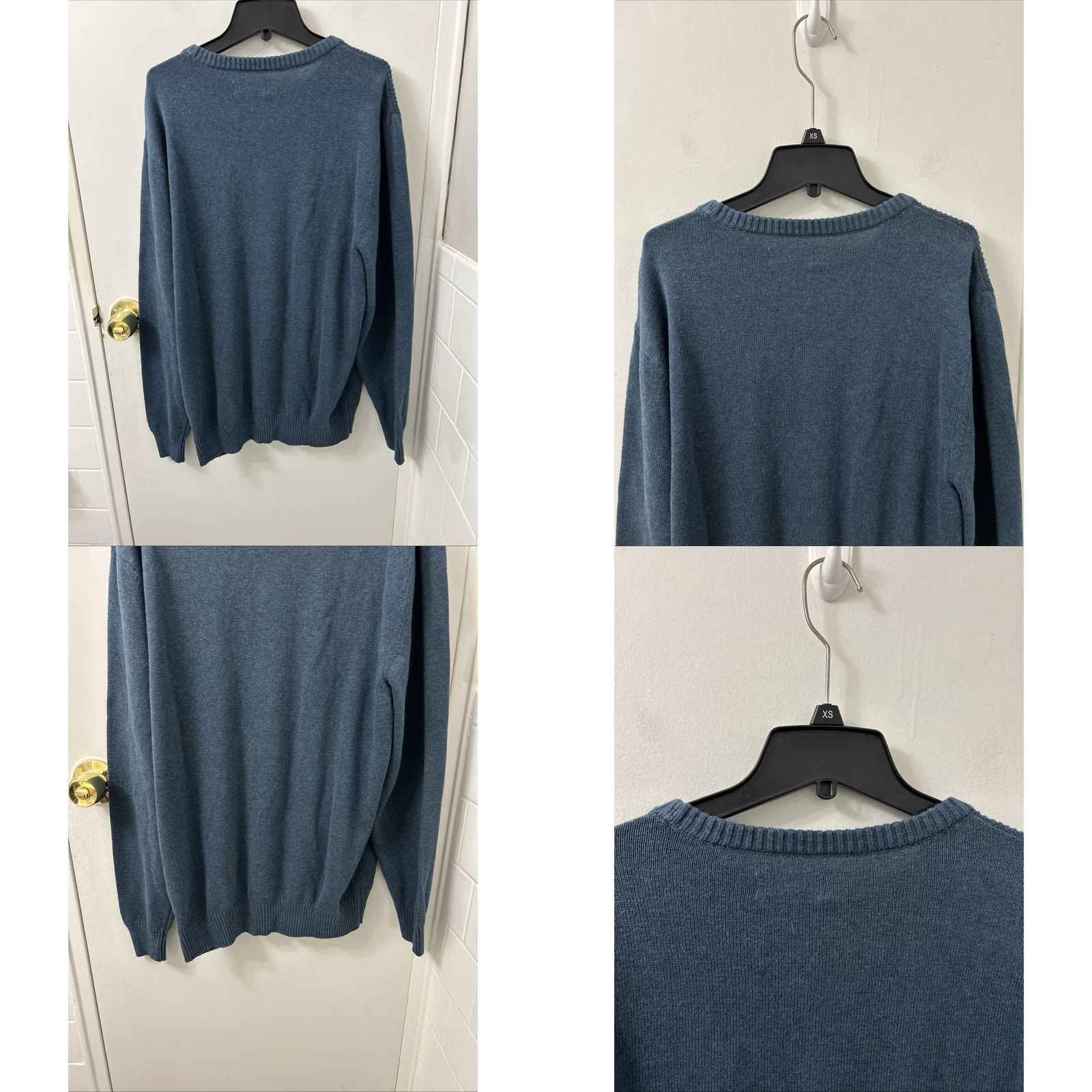 Club Room Club Room Sweater Mens 2XL Blue Heather Crew Neck Pullover Long Sleeve Casual Winter Fall Spring Knit Shirt Mens Size US XXL / EU 58 / 5 - 8 Thumbnail