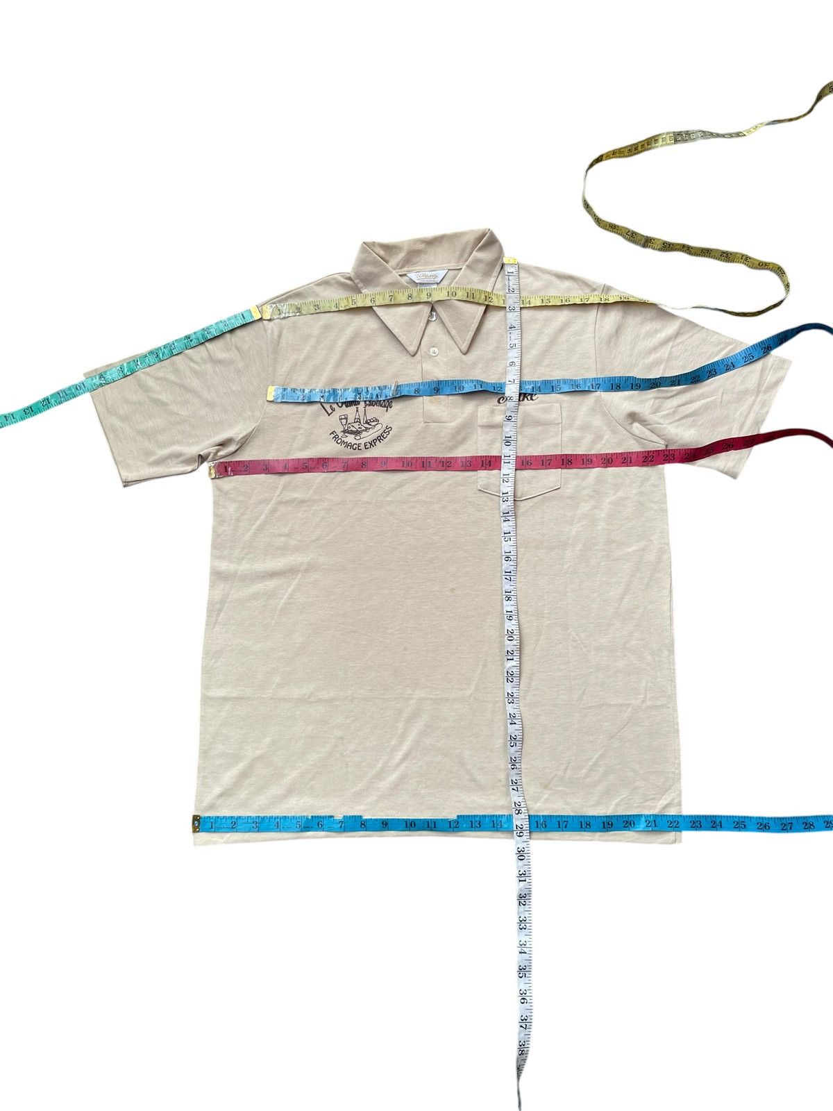 Vintage Vintage Le Grand Fromage Work Polo Tshirt Size US XL / EU 56 / 4 - 8 Thumbnail