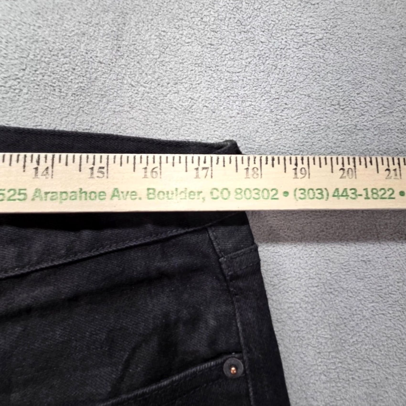 Gap Gap Jeans Mens Selvedge 34x30 Black Slim Straight Kaihara Denim Size US 34 / EU 50 - 3 Thumbnail