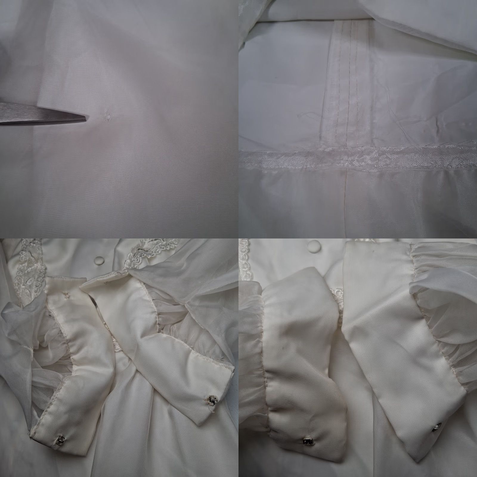 Layer 8 VINTAGE First Communion Dress Girls Size 5 Ivory Long Sleeve Sheer Layer Size US S / EU 44-46 / 1 - 8 Thumbnail