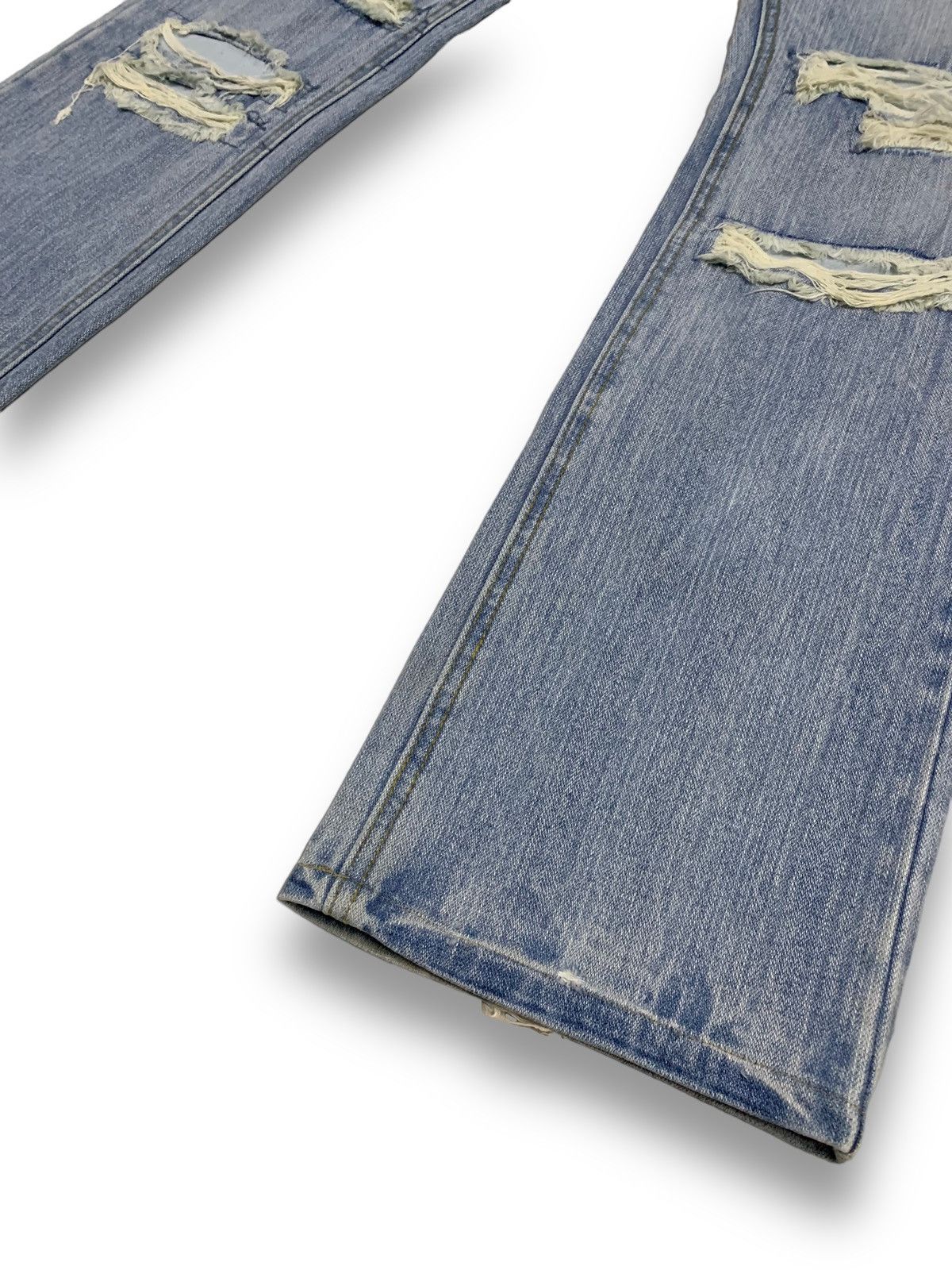 Hysteric Glamour Vintage Japanese Brand 420 Peace Spell Out Distressed Jeans Size US 31 - 12 Thumbnail
