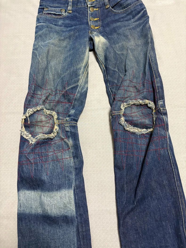Yohji Yamamoto Vintage Christopher Nemeth HalfMoon Denim Pants-2506 Size 28" / US 6 / IT 42 - 4 Thumbnail