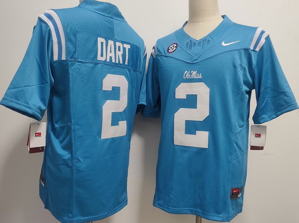 Other NCAA Ole Miss Rebels 2 Jaxson Dart Blue Size US M / EU 48-50 / 2 - 1 Thumbnail