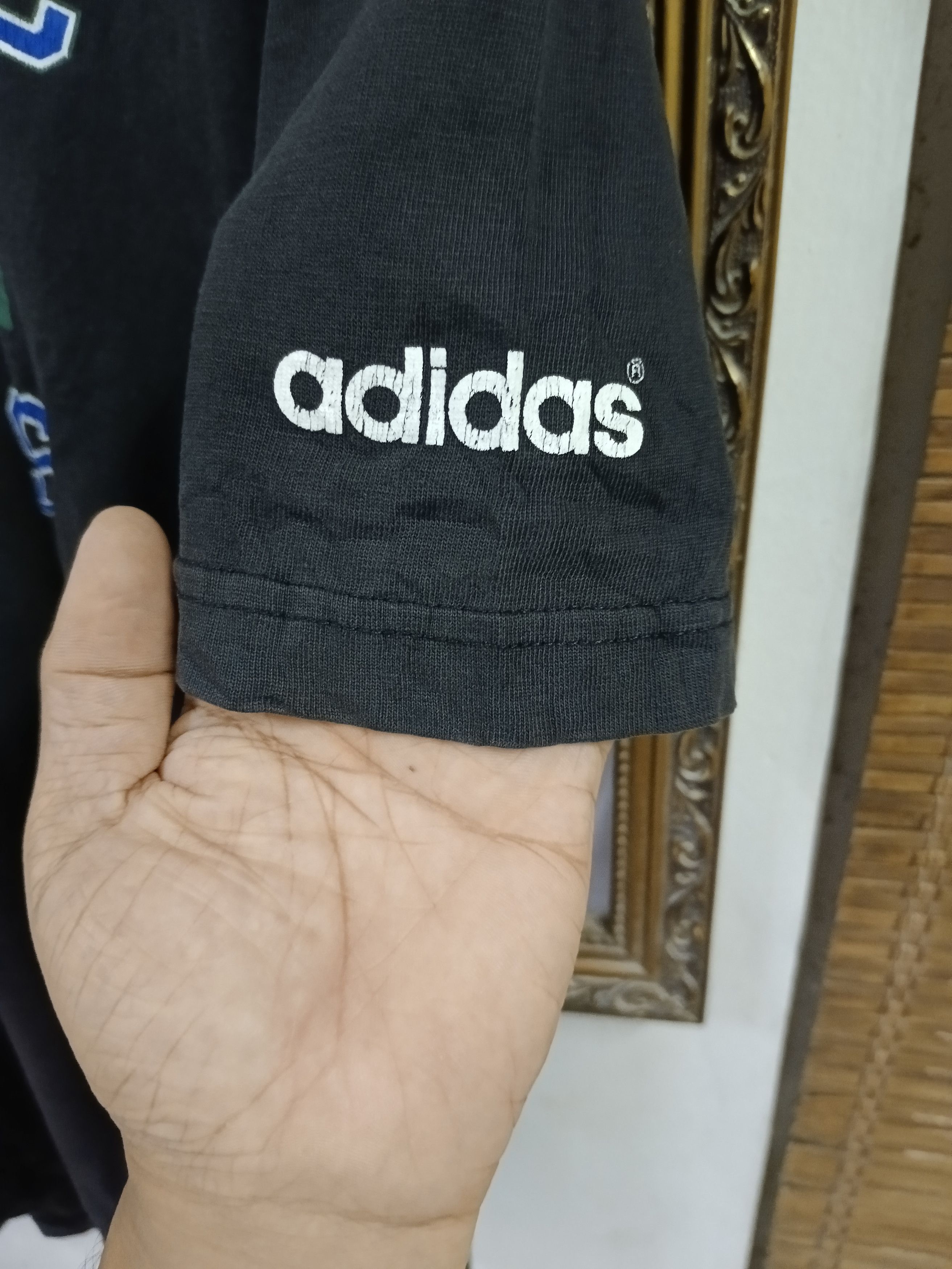 Adidas × Vintage SICK THRASHED VINTAGE 90s🔥ADIDAS SHIRT Size US L / EU 52-54 / 3 - 6 Thumbnail