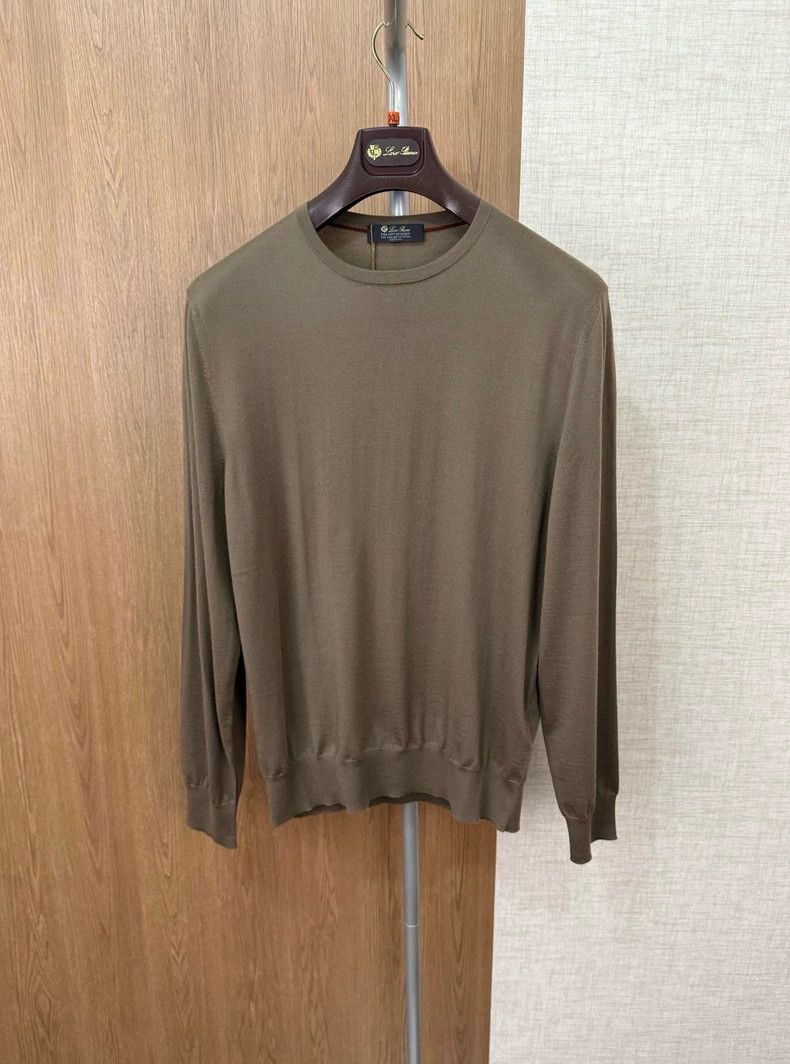 Loro Piana LORO PIANA King GOK's Gift Knitwear 12mm Wool Ceiling Fabr Size US L / EU 52-54 / 3 - 1 Thumbnail
