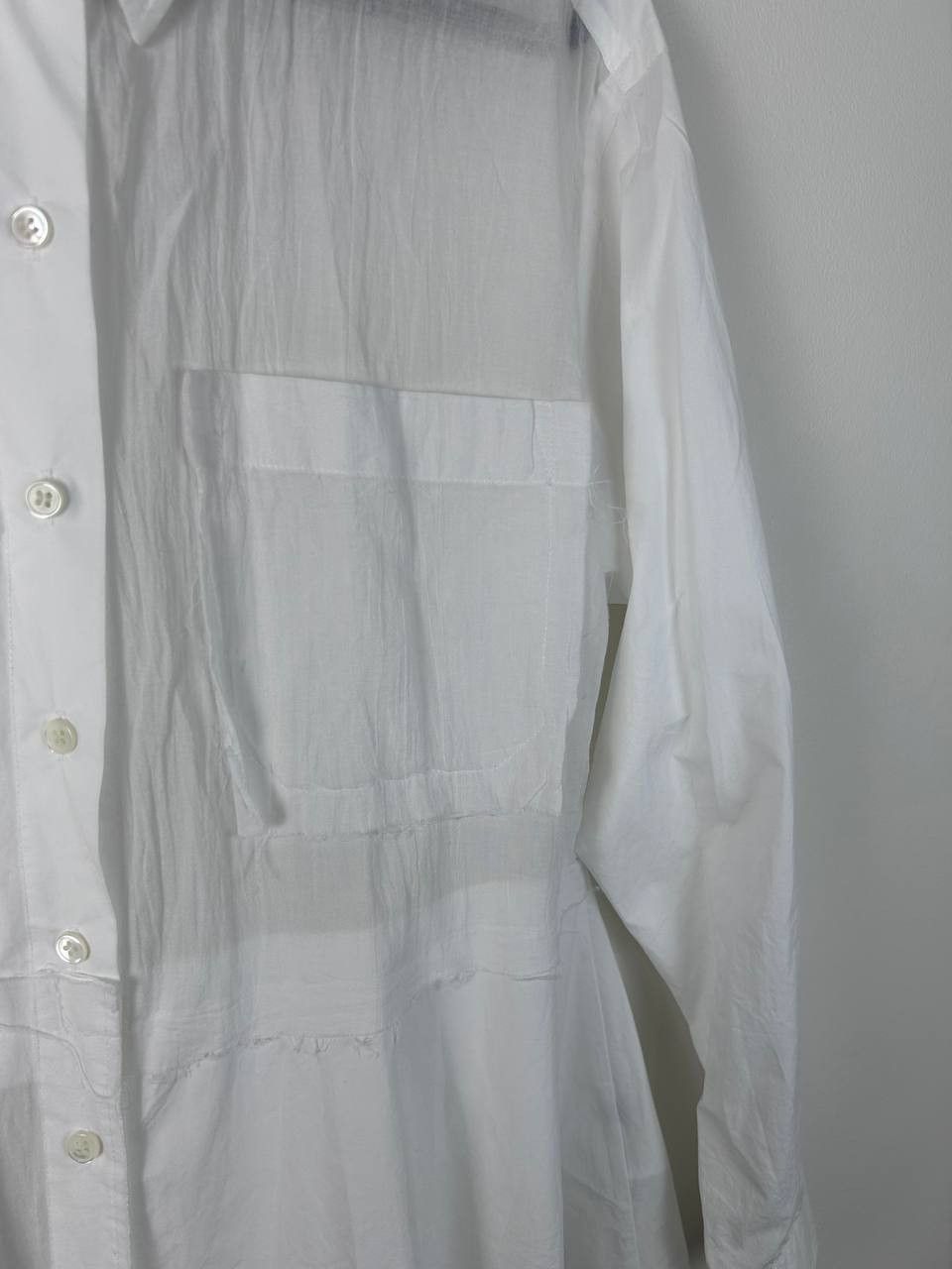 JW Anderson J.W. Anderson Patchwork Shirt in White AW Spring Summer 21 Size XS / US 0-2 / IT 36-38 - 3 Thumbnail