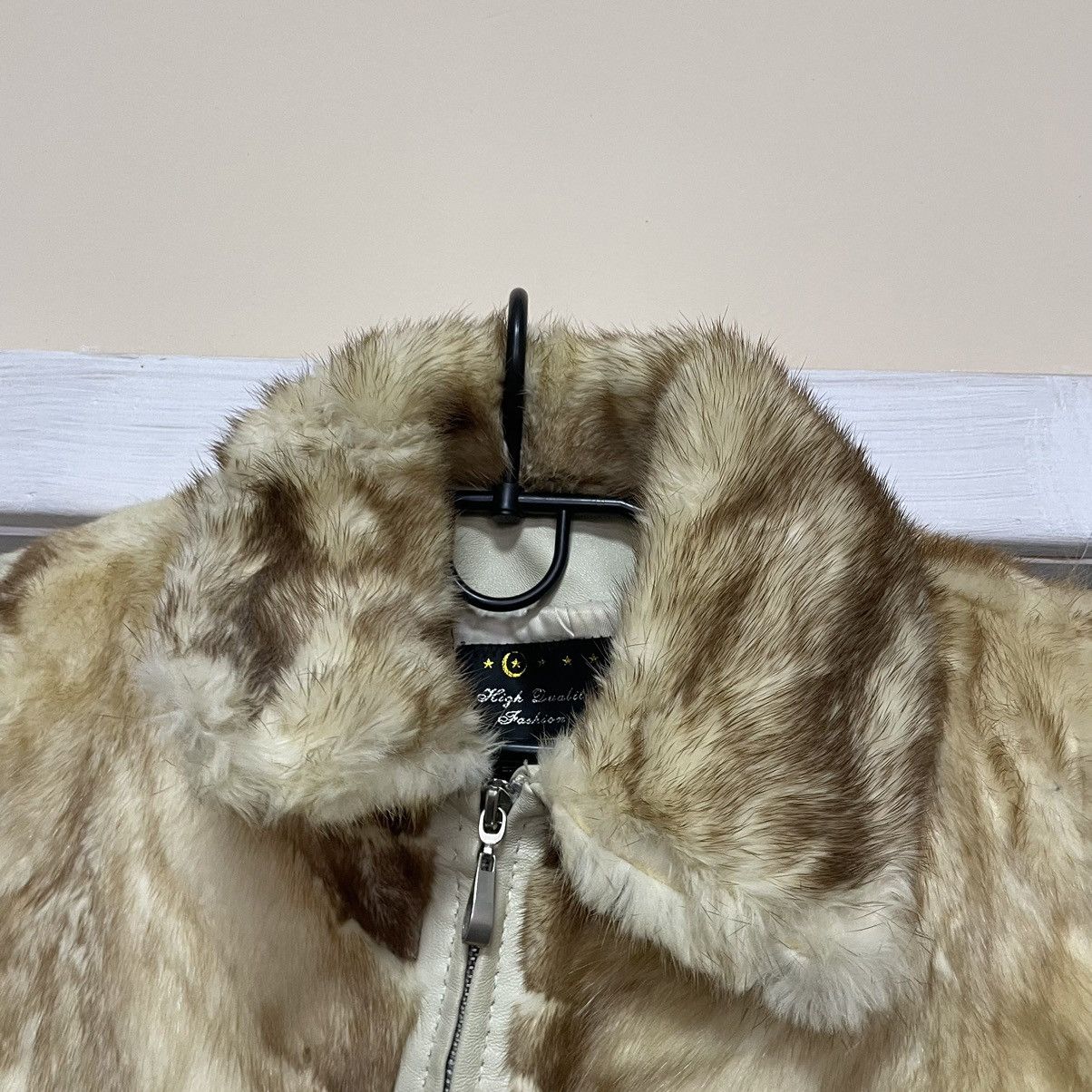 Enchantment Enchantement Fox Fur Mohair bomber faux mohair mesh Jacket Size M / US 6-8 / IT 42-44 - 4 Thumbnail