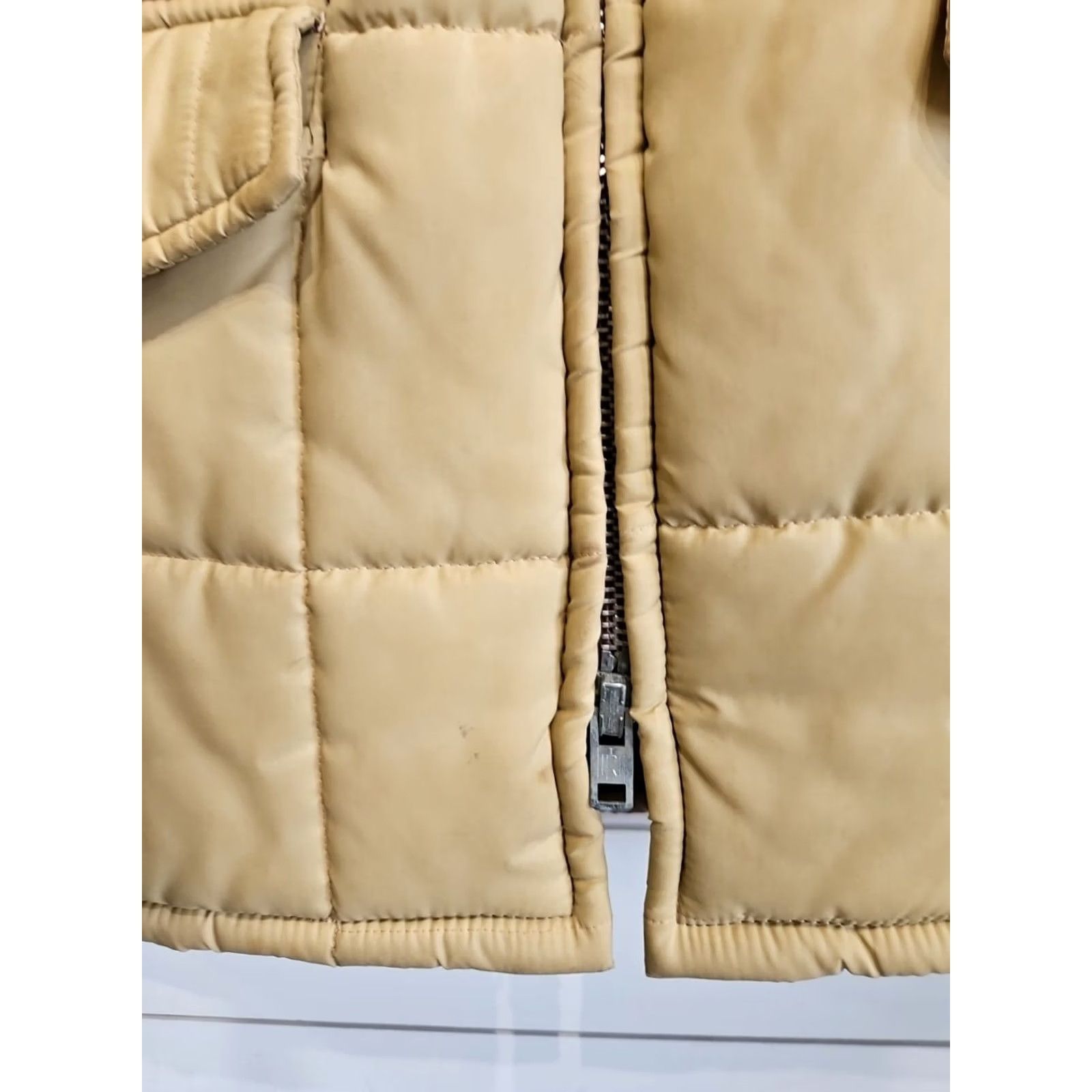 Ford Vtg Ford Bronco F-150 Western Rancher Puffer Jacket Mens XL Beige Nylon Zip Coat Vintage Size US XL / EU 56 / 4 - 6 Thumbnail