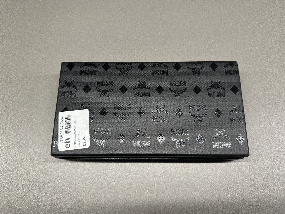 MCM MCM Visetos Large Zip Around Wallet Black Size ONE SIZE - 13 Thumbnail