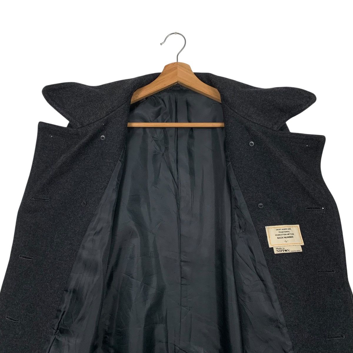 Japanese Brand Back Number Double Breasted Coat Size US L / EU 52-54 / 3 - 12 Thumbnail