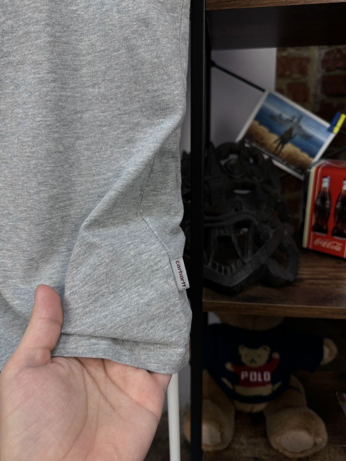 Carhartt CARHARTT Native Pocket Short Sleeve Grey Printed T-Shirt Size US M / EU 48-50 / 2 - 4 Thumbnail