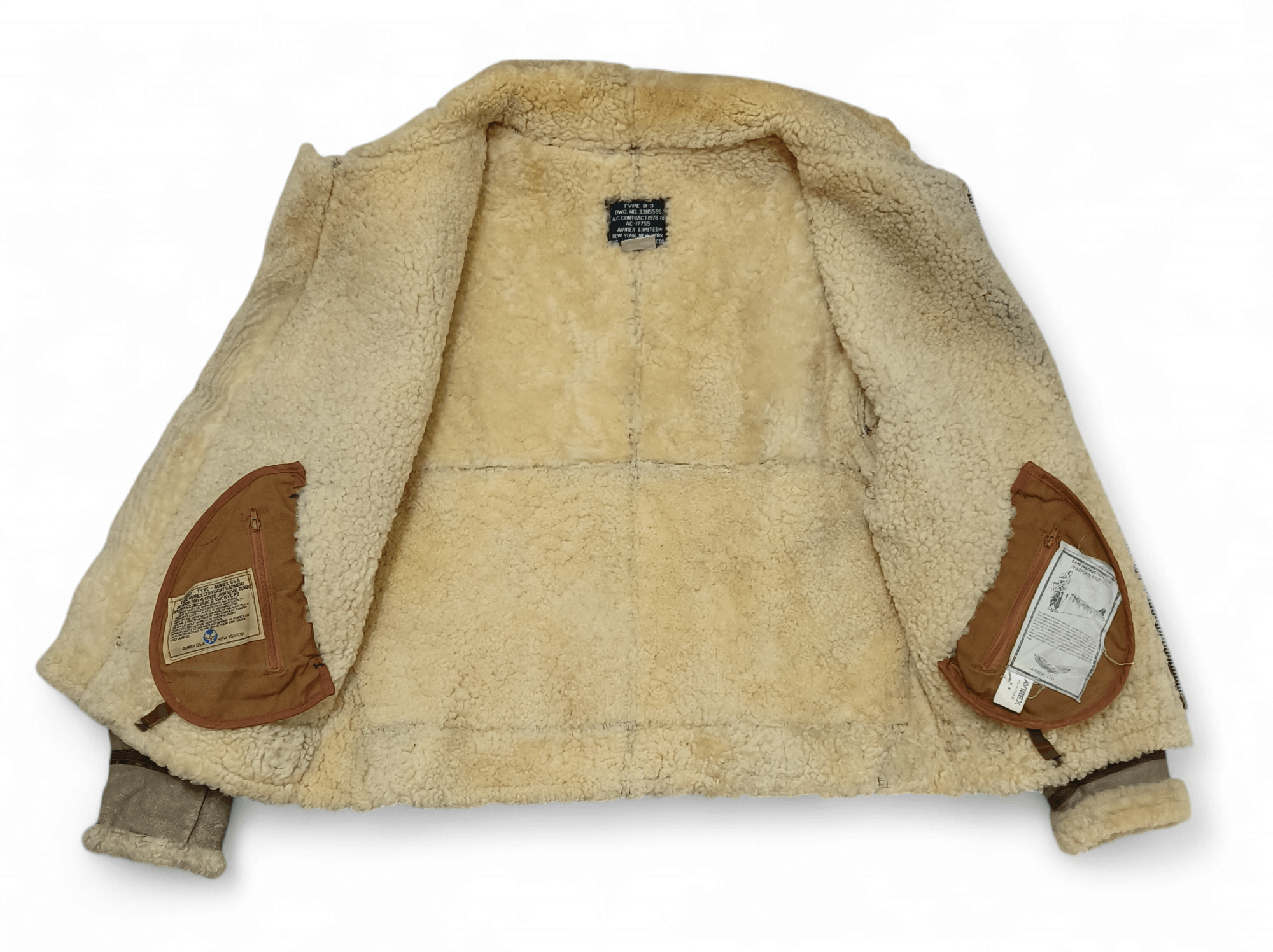 Avirex Vintage 80s Avirex Limited USA B3 Shearling Leather Jacket Size US M / EU 48-50 / 2 - 3 Thumbnail