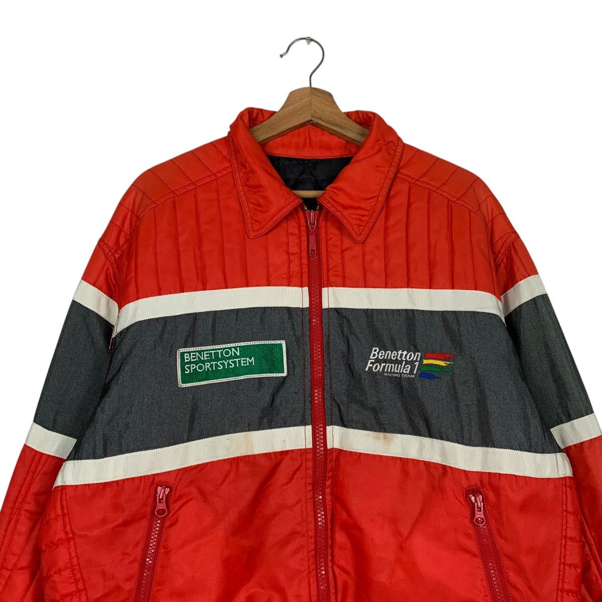 Benetton Benetton Formula 1 Racing Team Bomber Jacket Size US L / EU 52-54 / 3 - 2 Thumbnail