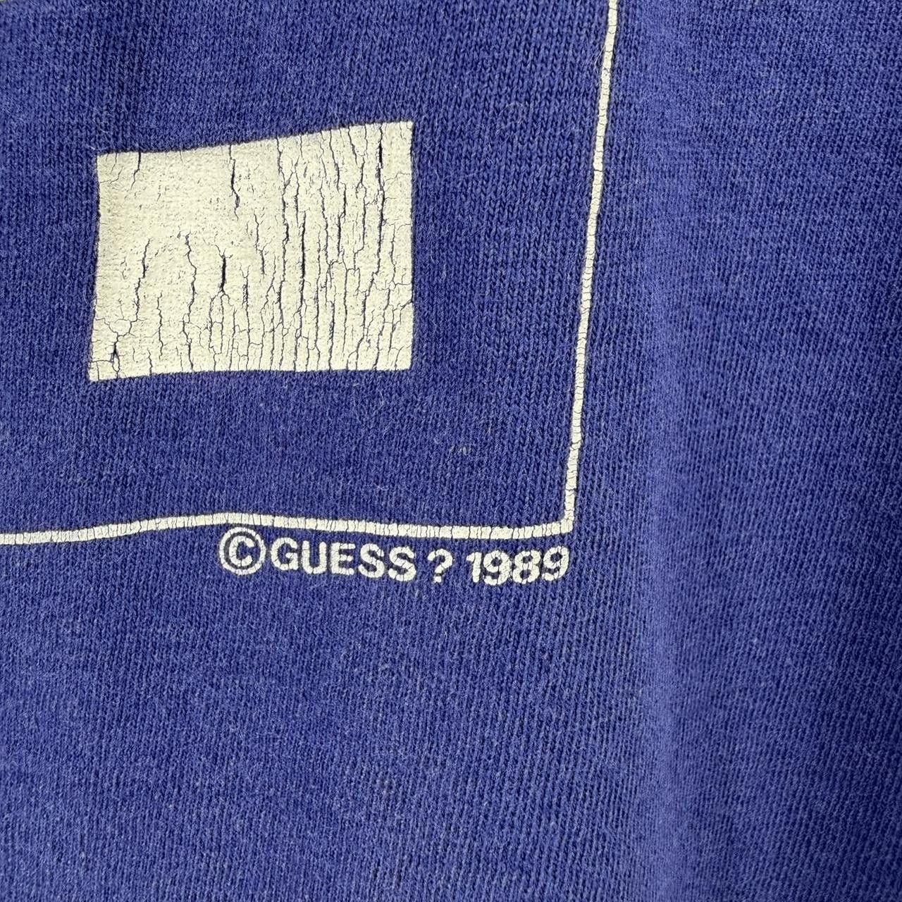 Guess Vintage Guess Jeans USA 1989 T-Shirt Blue Made in USA Size US M / EU 48-50 / 2 - 5 Thumbnail