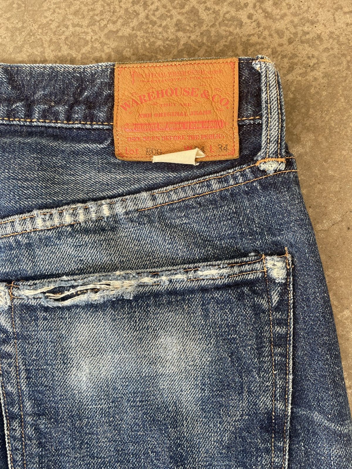 Warehouse Japanese Brand Warehouse Selvage Denim Size US 33 - 5 Thumbnail