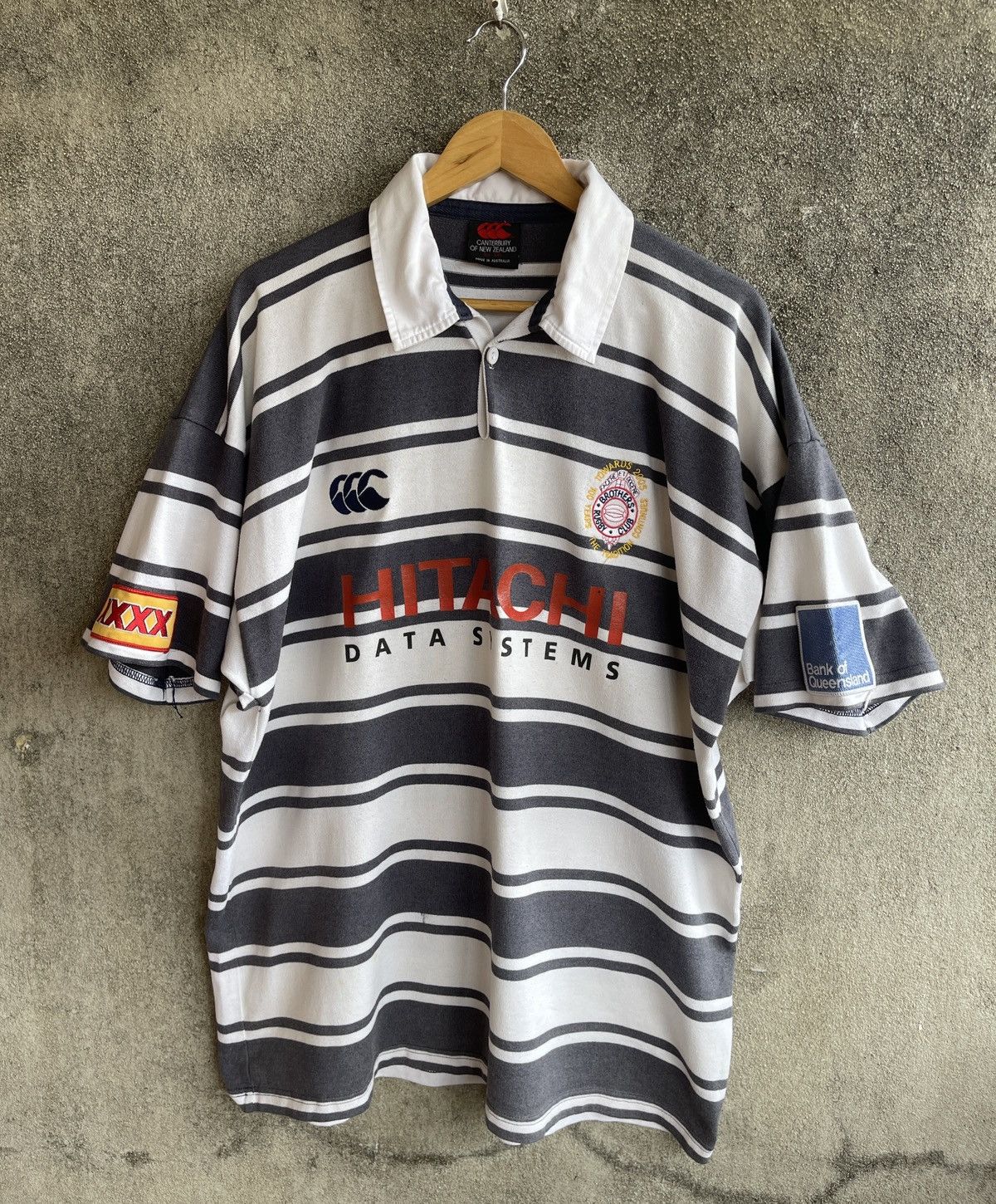 CANTERBURY OF NEWZEALAND🔥HITACHI DATA SYSTEMS POLO RUGBY TEE