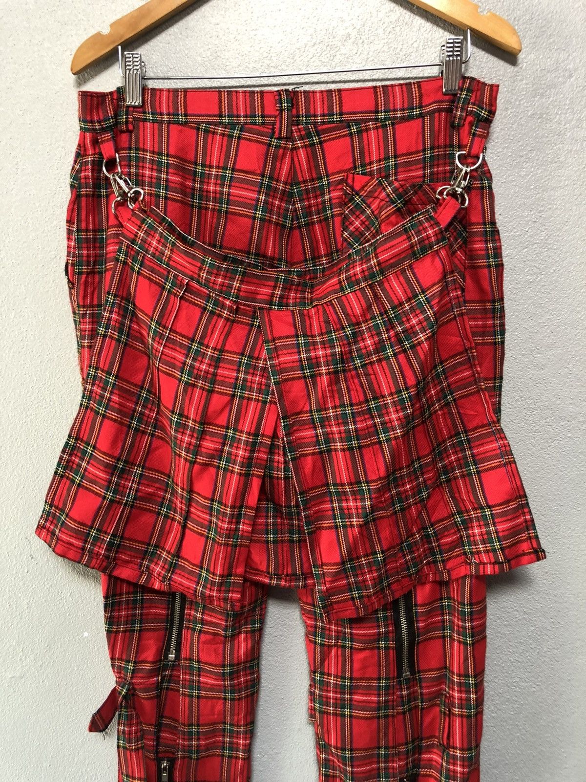 Japanese Brand Japanese Brand Devil’n Bass Tartan Bondage Pants Size US 32 / EU 48 - 7 Thumbnail