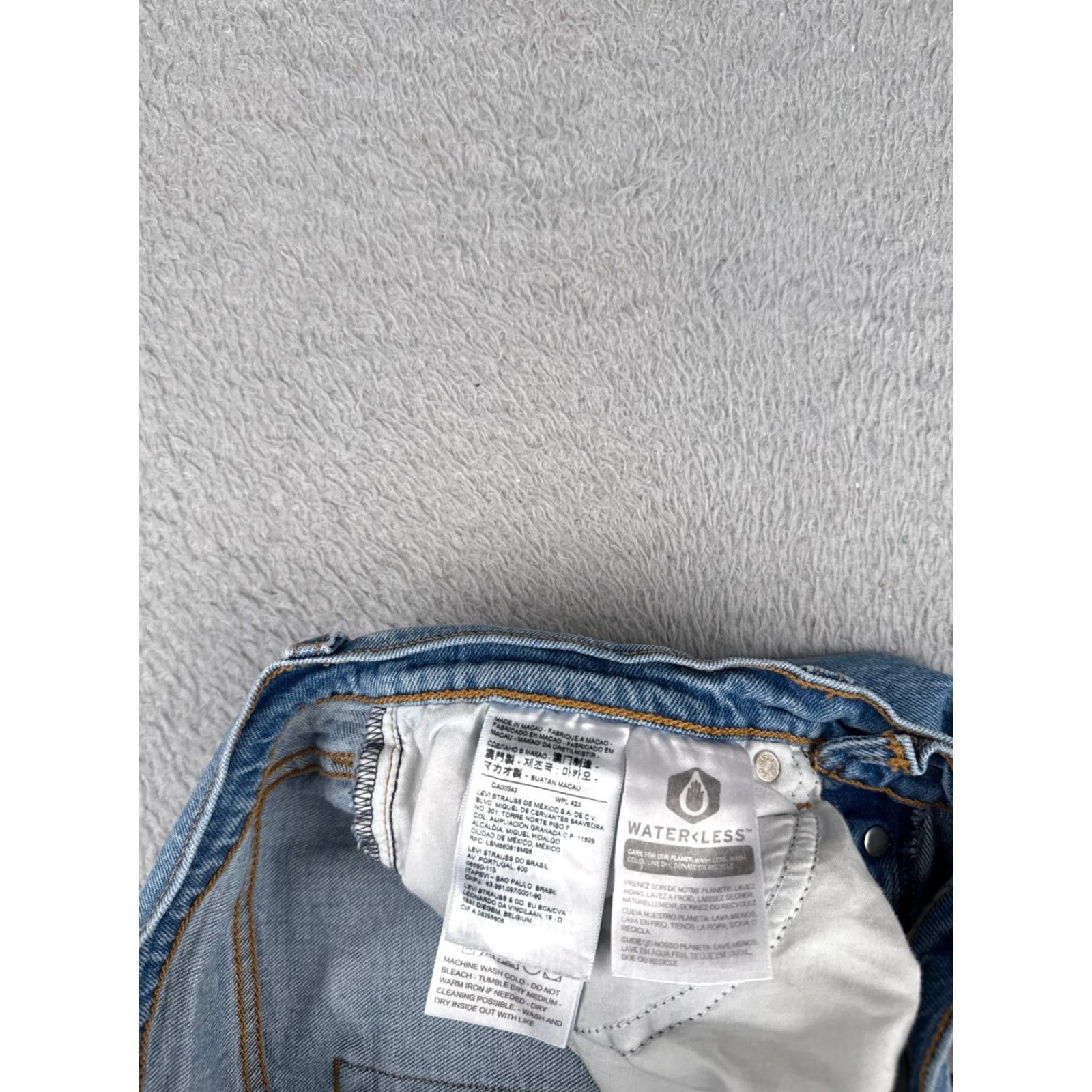 Levi's Levis Jeans Womens 28 Blue Denim Distressed Wedgie Cotton Mid 28x27 Size 28" / US 6 / IT 42 - 7 Thumbnail
