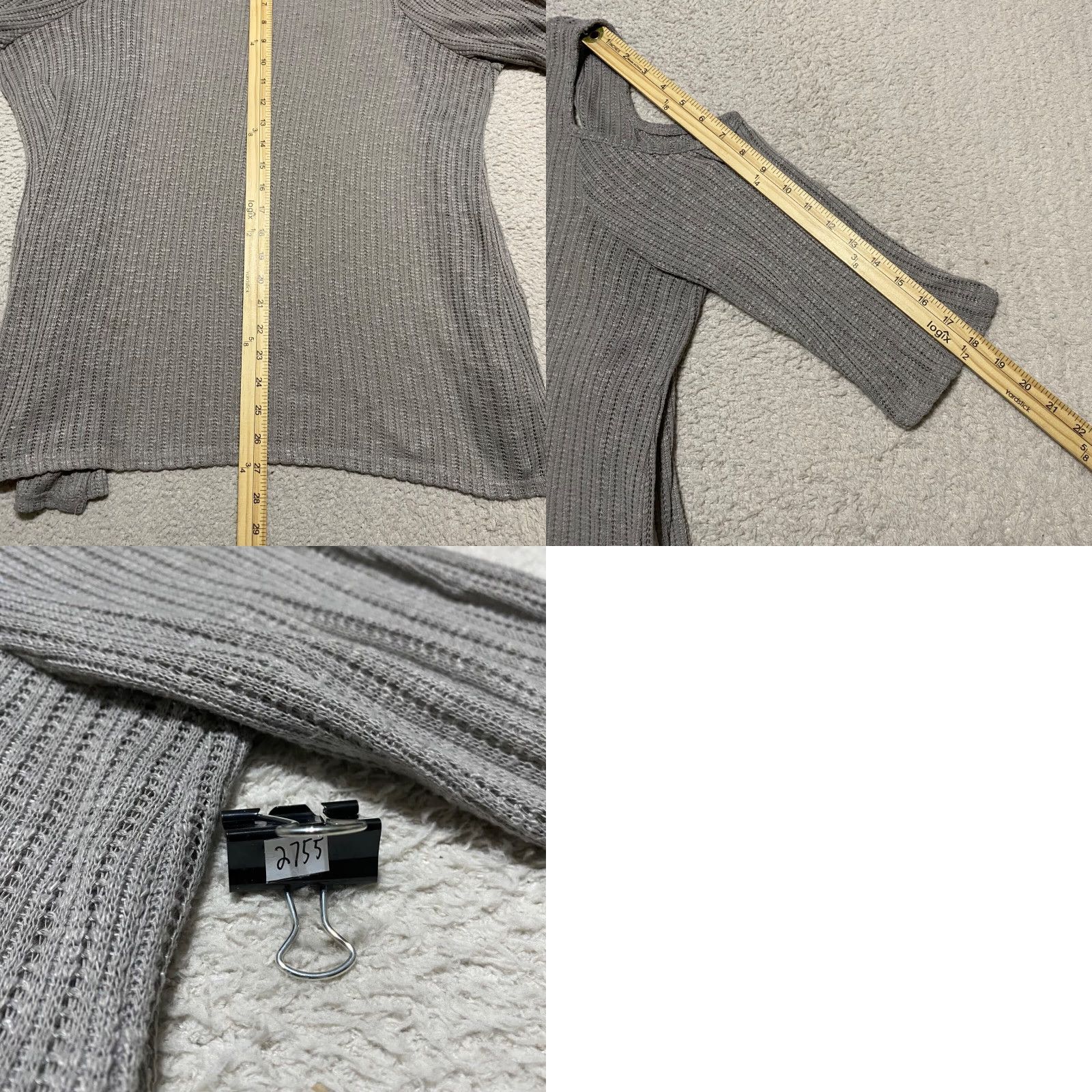 Torrid Torrid Cardigan Sweater Open Front Pockets Gray 2X Plus Womens Size 2X Knit Polyester Fall Winter Size XXL / US 16-18 / IT 52-54 - 8 Thumbnail