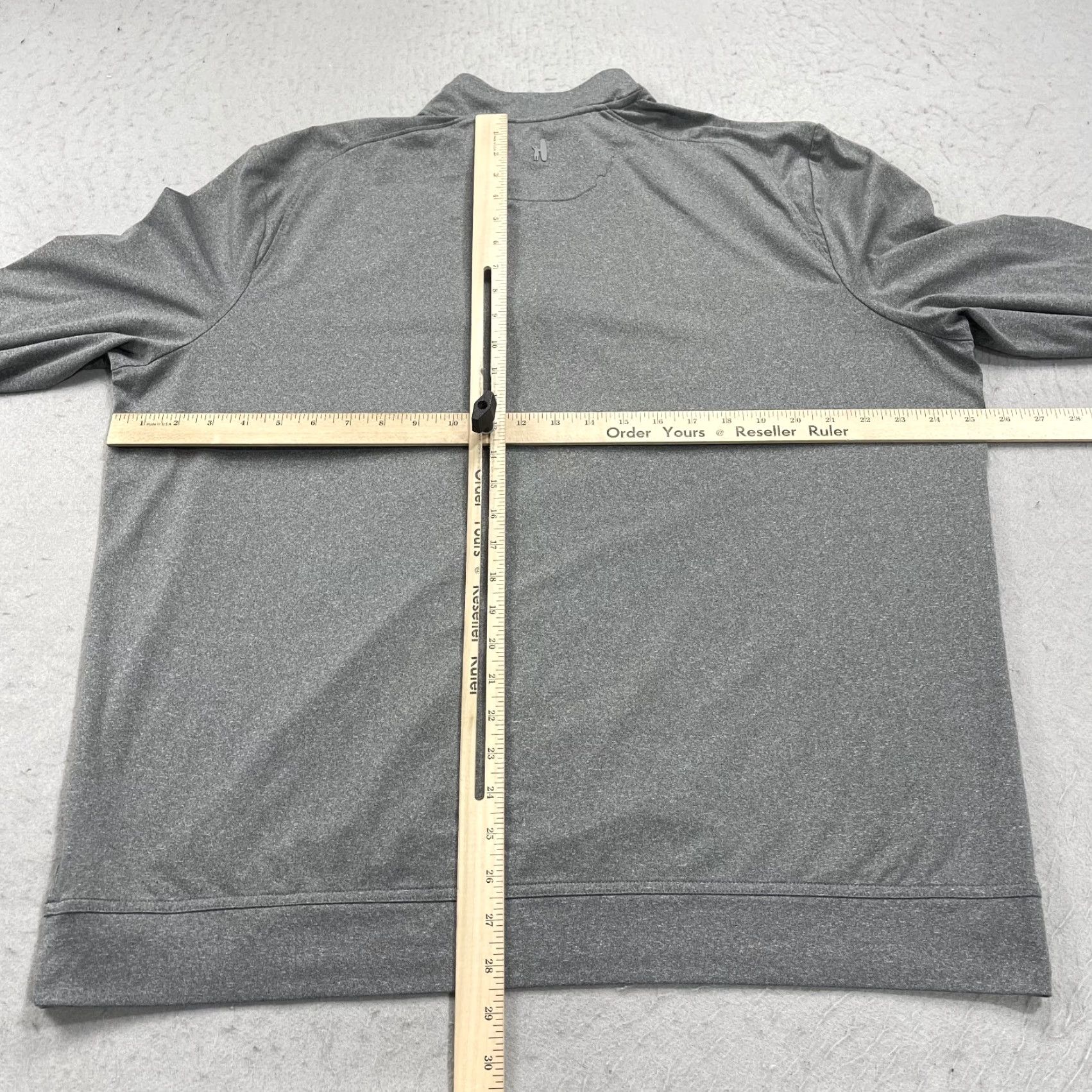johnnie-O johnnie-O Jacket Mens XL Gray 1/4 Zip Stretch Flex Prep Performance Shirt Size US XL / EU 56 / 4 - 7 Thumbnail