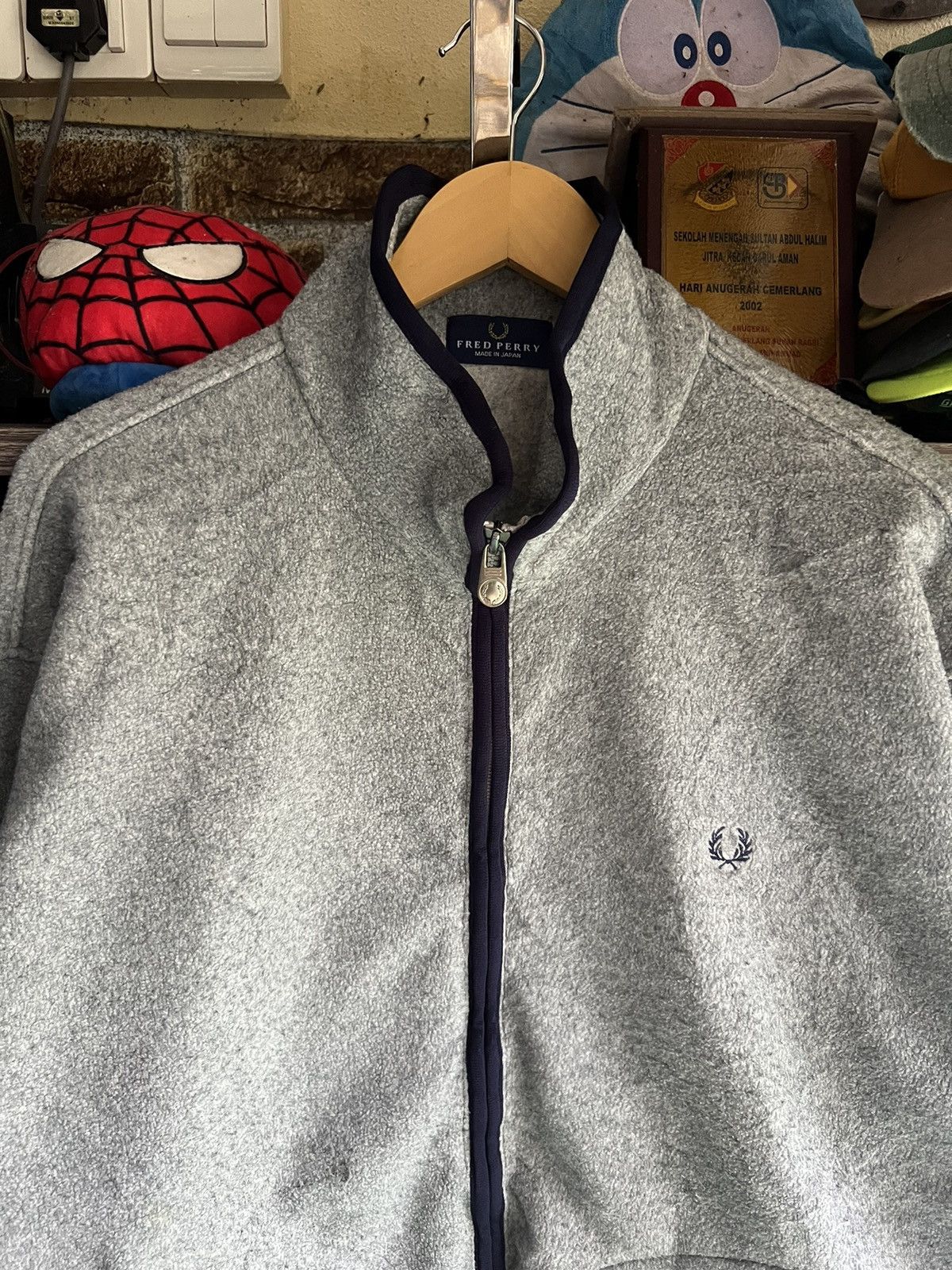 Fred Perry 🔥Made in Japan Fred Perry Zipper Fleece Jacket Size US L / EU 52-54 / 3 - 3 Thumbnail