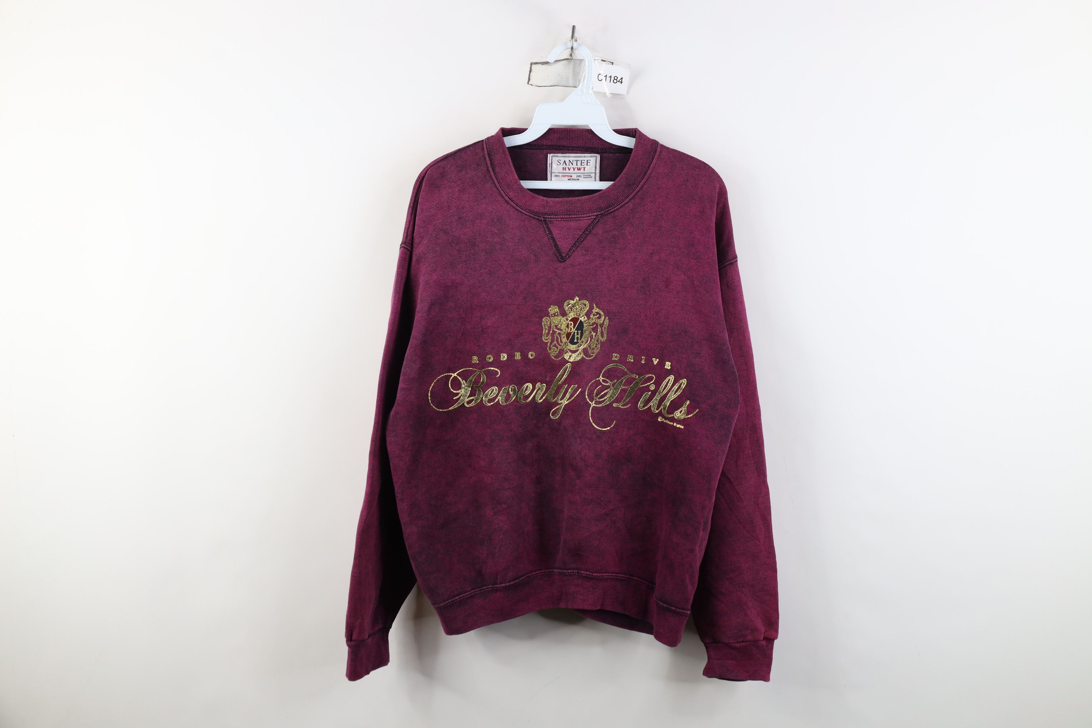 Vintage Vintage 90s Streetwear Acid Beverly Hills Sweatshirt USA Size M / US 6-8 / IT 42-44 - 1 Thumbnail