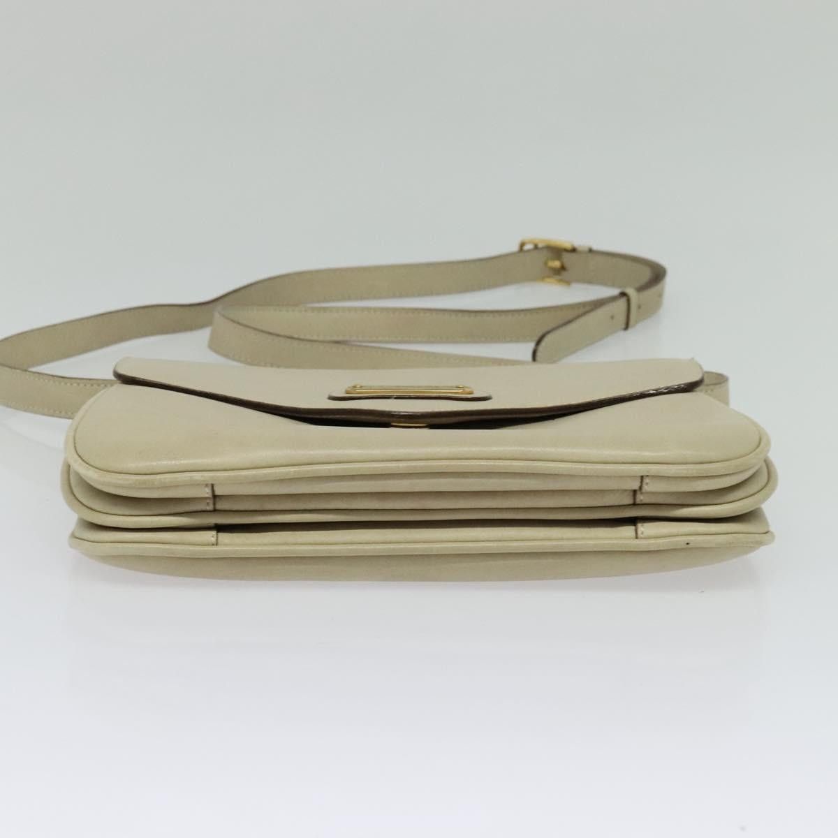 Celine CELINE Shoulder Bag Leather Ivory Gold Size ONE SIZE - 9 Thumbnail