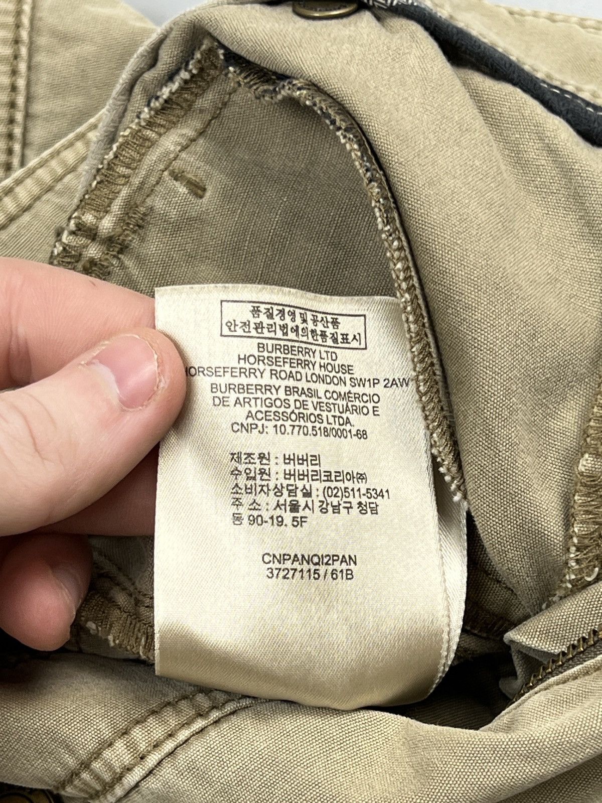 Burberry Burberry Brit Military Style Cargo Pants (Y0605) Size 32" / US 10 / IT 46 - 9 Thumbnail