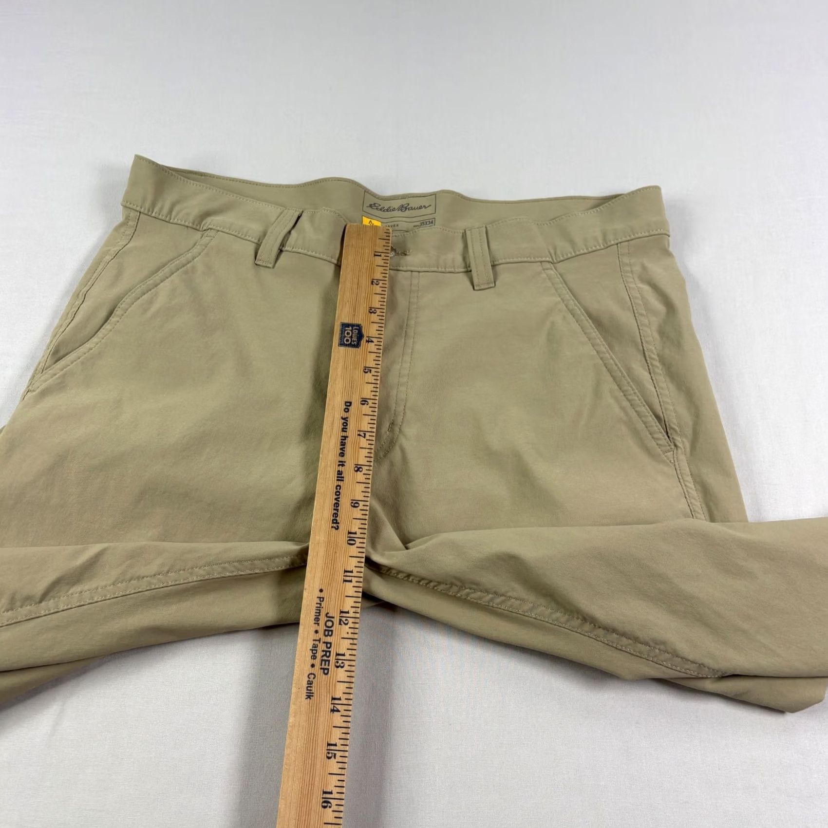 Eddie Bauer VINTAGE Eddie Bauer Travex Pants Mens 35x33 Beige Nylon Chino Straight Regular 33 Inseam Shoes? Size US 35 - 5 Thumbnail