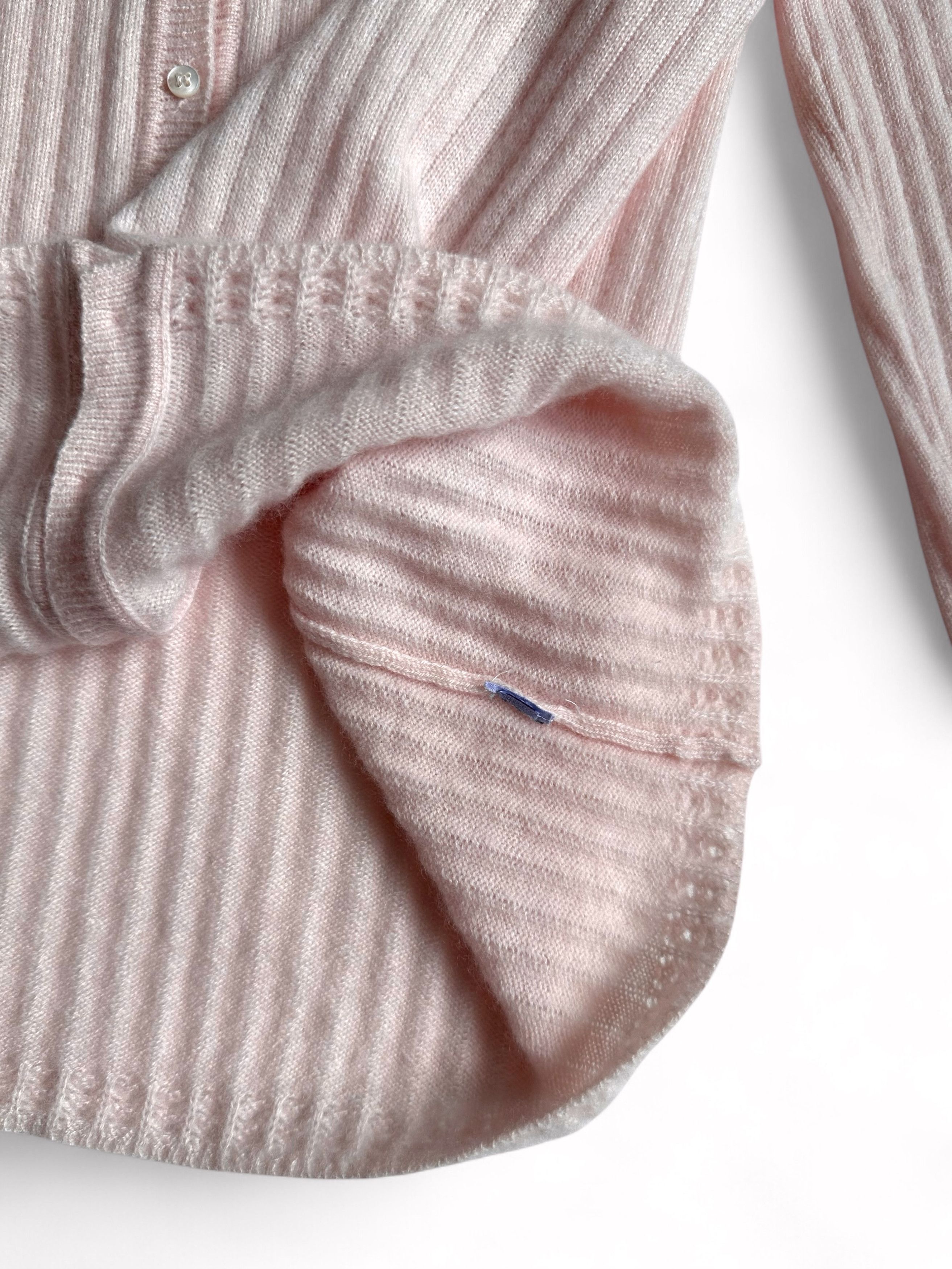 Malo Malo Cashmere Ribbed Cardigan Sweater (M-L) Size M / US 6-8 / IT 42-44 - 4 Thumbnail