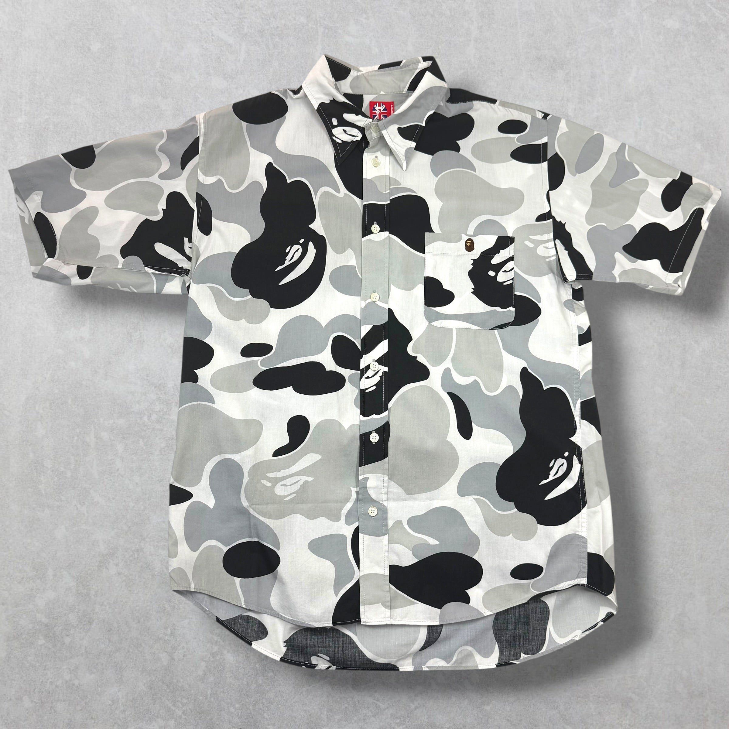 Bape Bape Grey Camo Button Up L Size US L / EU 52-54 / 3 - 1 Thumbnail
