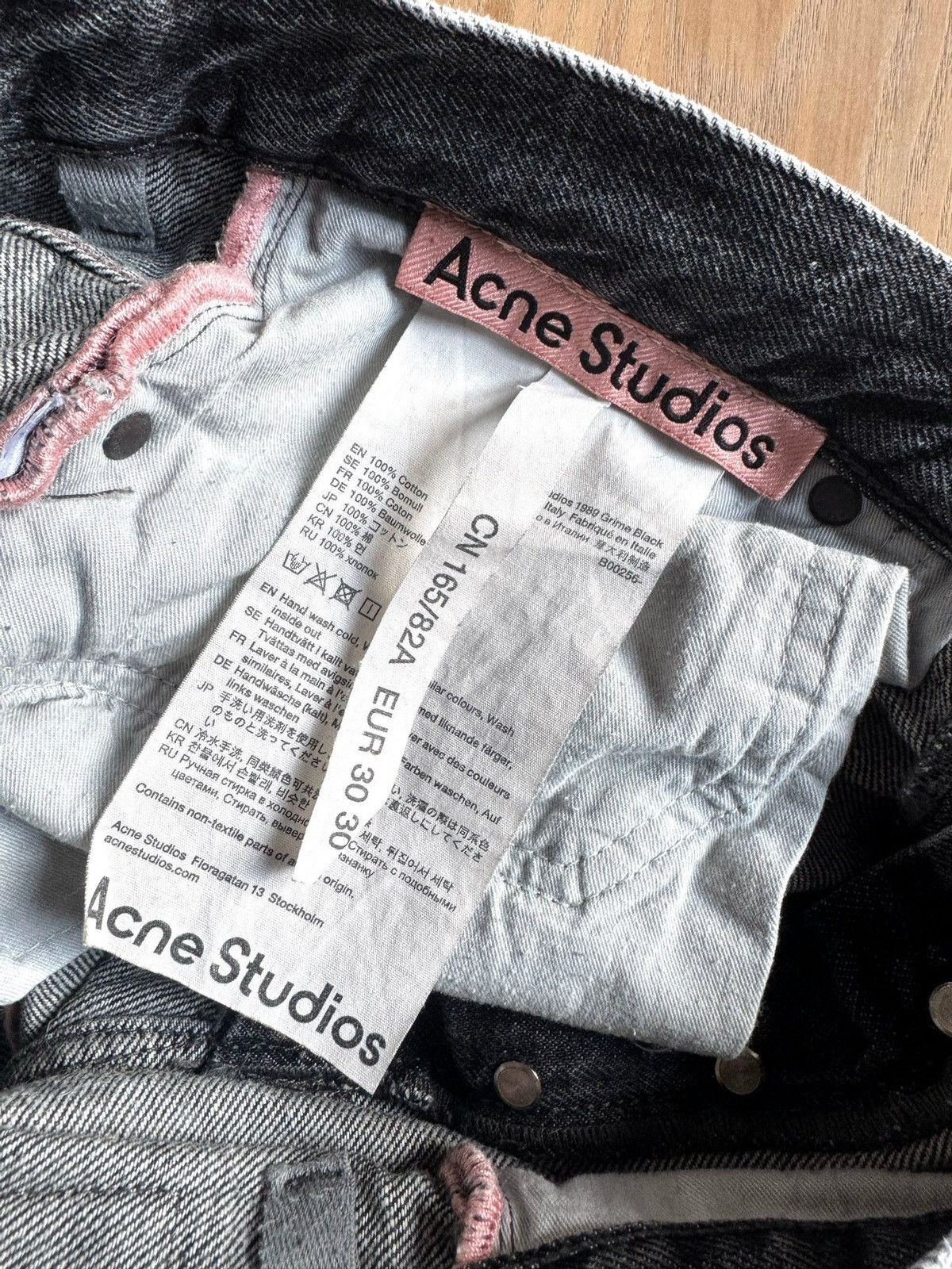 Acne Studios Acne Studios 1989 Grime Black denim jeans Size US 30 / EU 46 - 4 Thumbnail