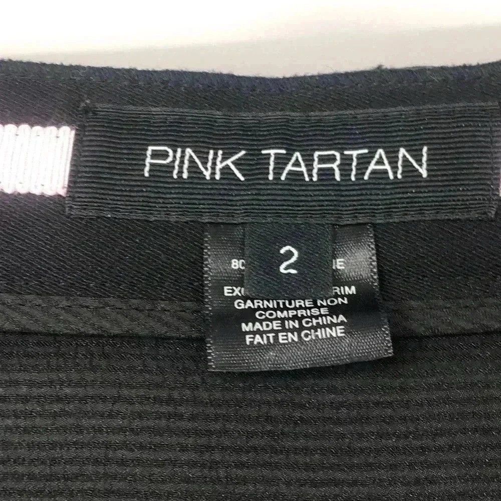 Other Pink Tartan Wool Blend Mini Skirt Black Textured A-Line Size 26" / US 2 / IT 38 - 2 Thumbnail