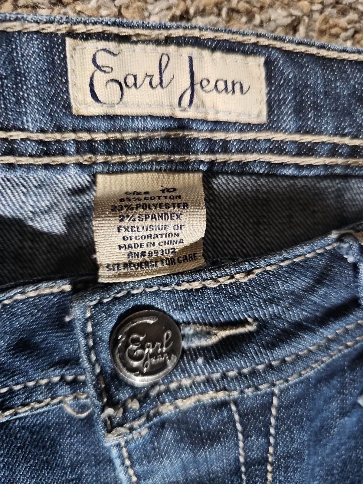 Earl Jeans Earl Jean Sz 10 Flap Back Pockets Size 32" / US 10 / IT 46 - 3 Thumbnail