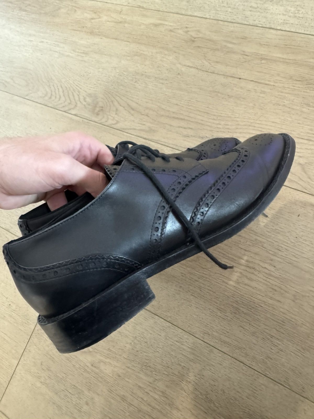 Saint Laurent Paris Leather whipstitch brogues Size US 9 / EU 42 - 11 Thumbnail