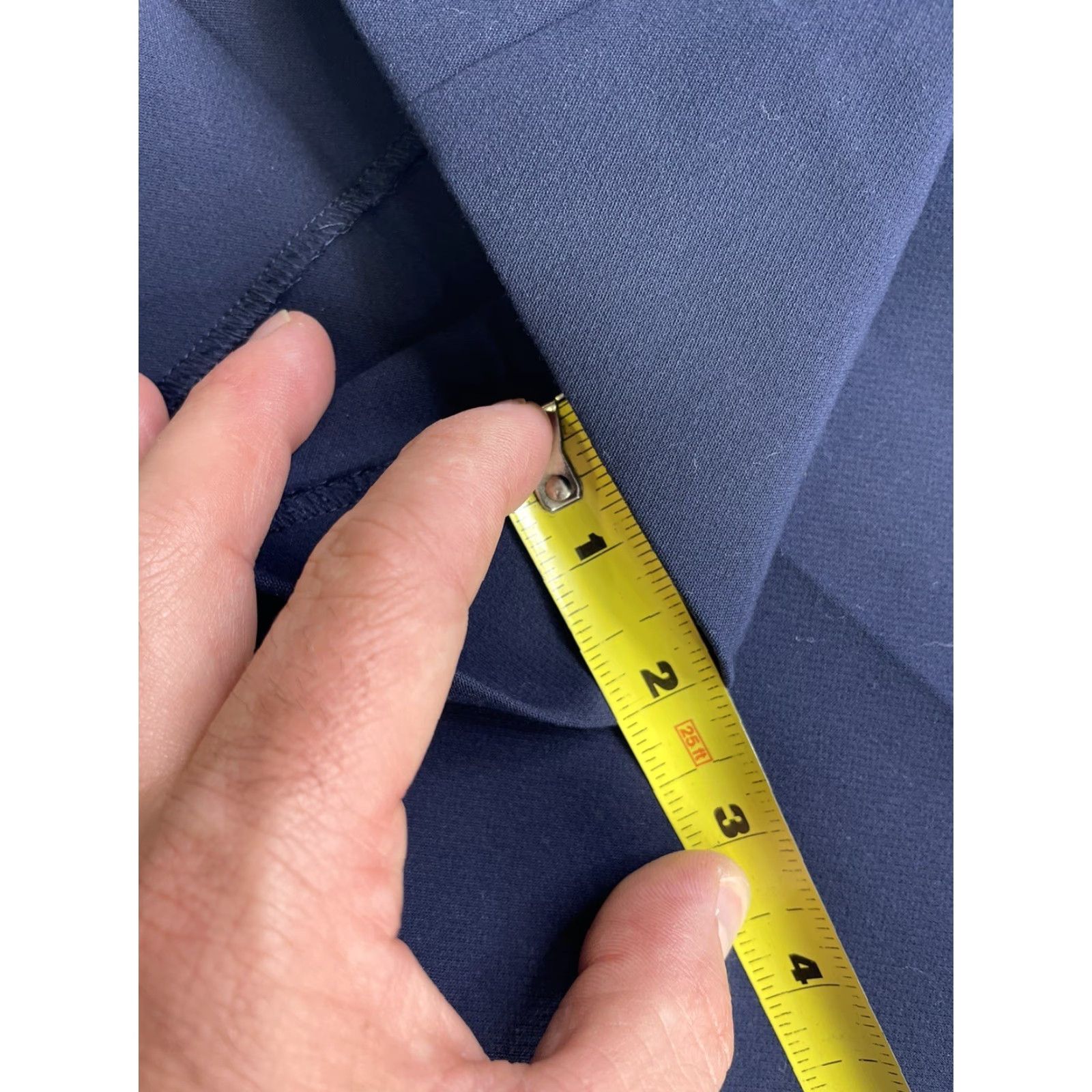 J.Crew J.CREW Pants Drapey Drawstring Navy Blue Women’s M Straight Ankle Pocket Quick Dry Stretch Breathable Elastic Waist Travel Casual Business Size 32" / US 10 / IT 46 - 3 Thumbnail
