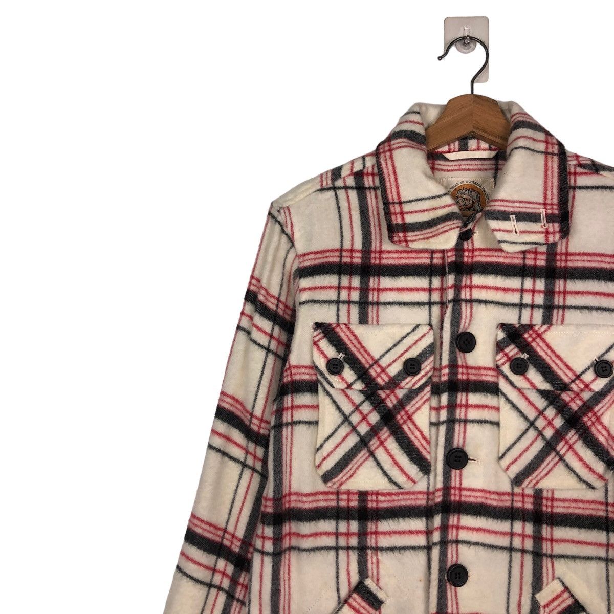 Japanese Brand 🔥Vintage Wool Shirt Flannel Jacket Mozz Tartan Design Size US M / EU 48-50 / 2 - 7 Thumbnail