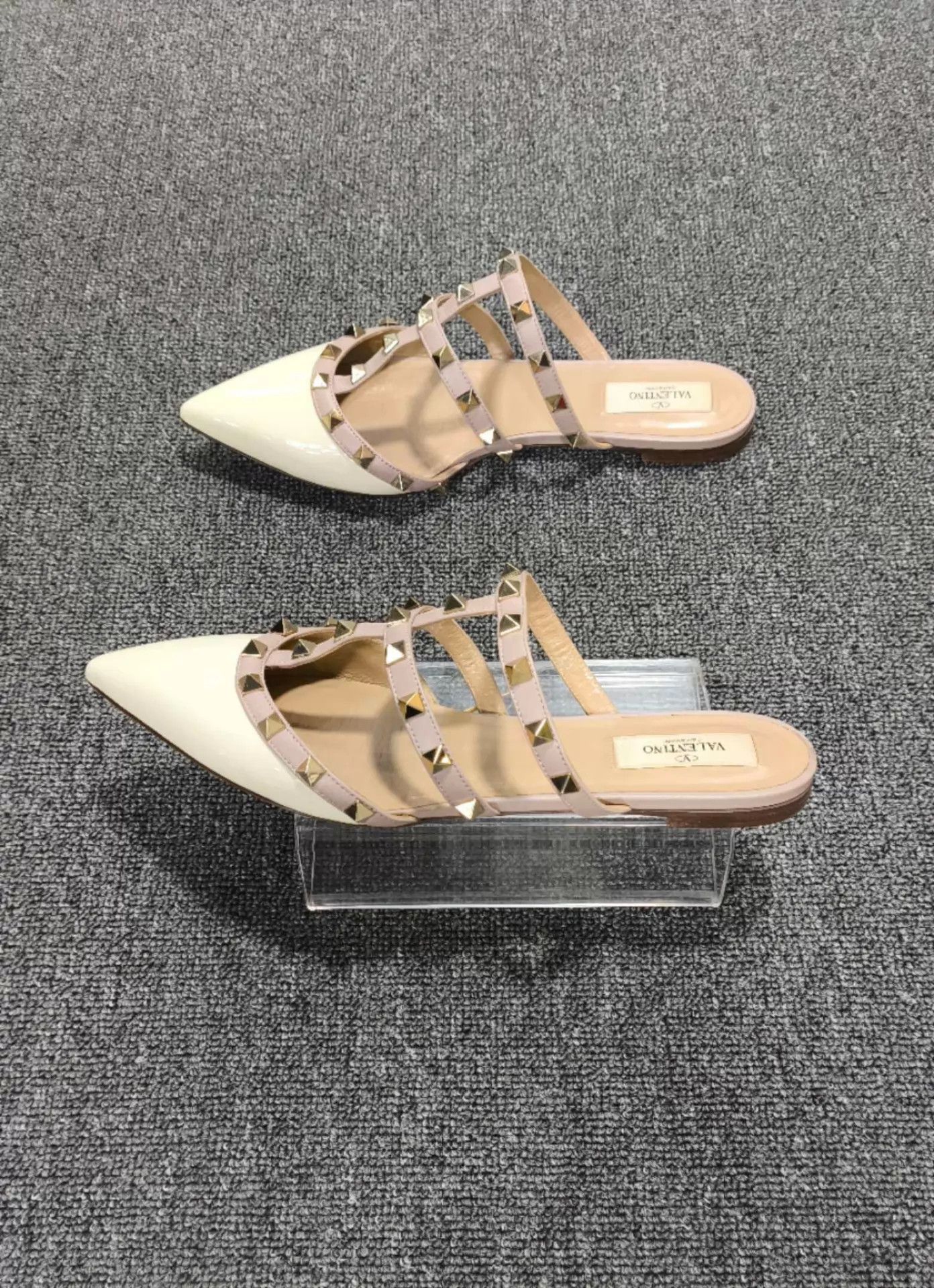Valentino Valentino Ivory Studded Slippers 38 Size US 7.5 / IT 37.5 - 4 Thumbnail