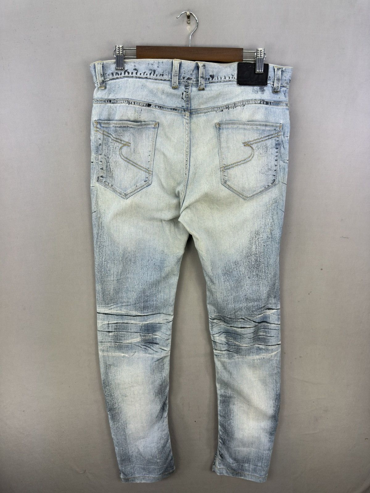 semanticdesign Vintage 90’s Semanticdesign Rare Art Slim Fit Jeans Size US 35 - 5 Thumbnail
