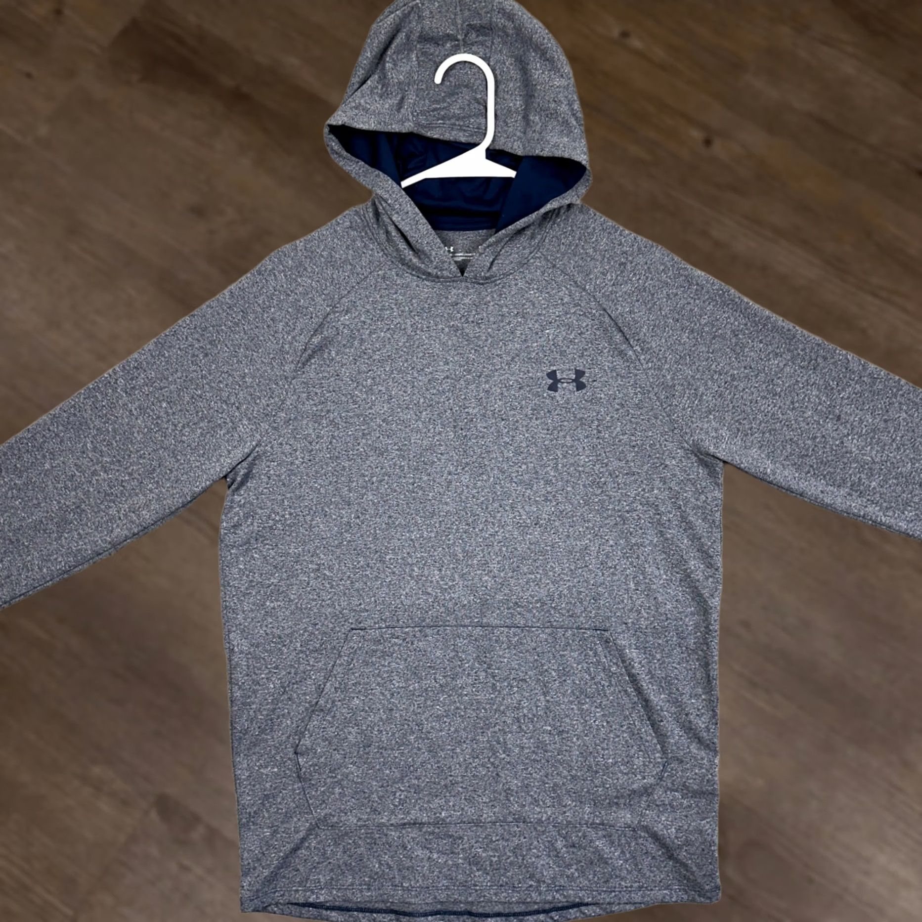 Under Armour Under Armour HeatGear Men S Gray Blue Hoodie Pullover - Fast Shipping - Logo EUC Size US S / EU 44-46 / 1 - 1 Thumbnail
