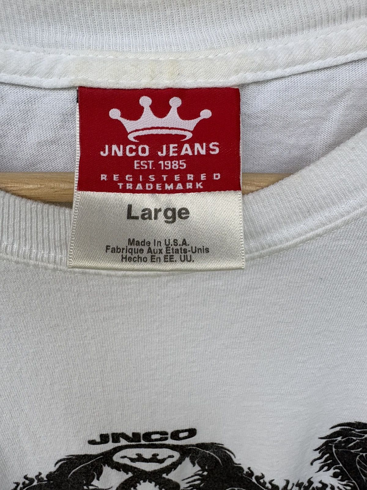 JNCO Vintage 90s JNCO Jeans Dragon Graphic T-Shirt Size US L / EU 52-54 / 3 - 2 Thumbnail